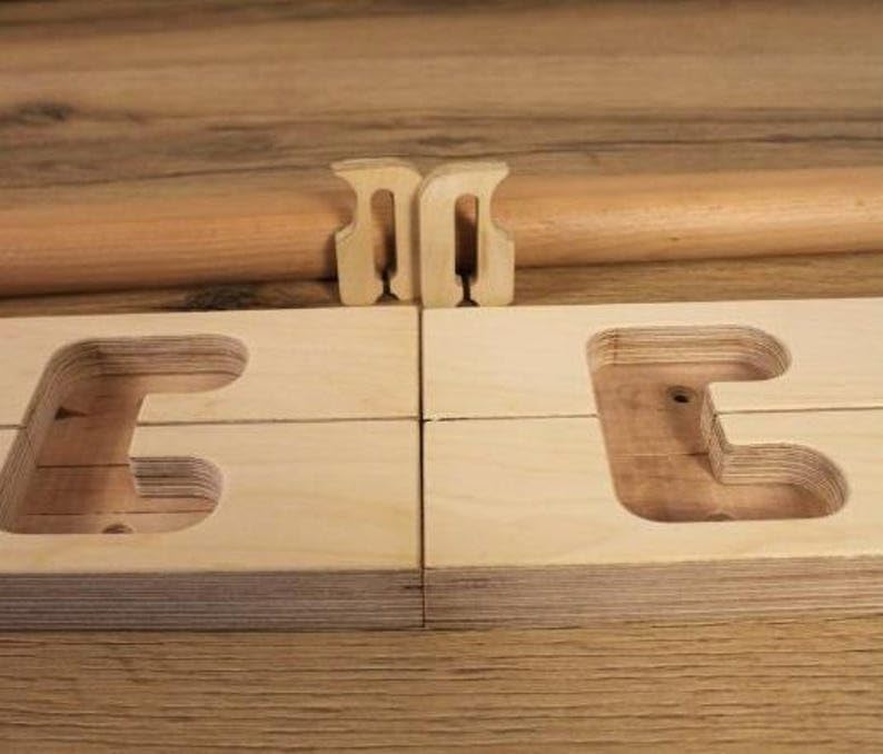 BearOnBar – Komplettes Set aus robusten Trainingsgeräten aus Holz: stabile Dip-Stange und Klimmzugst