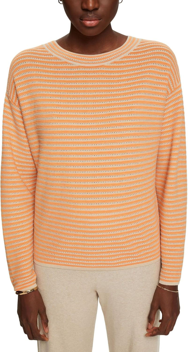 ESPRIT Damen Pullover, 262/Light Taupe 3