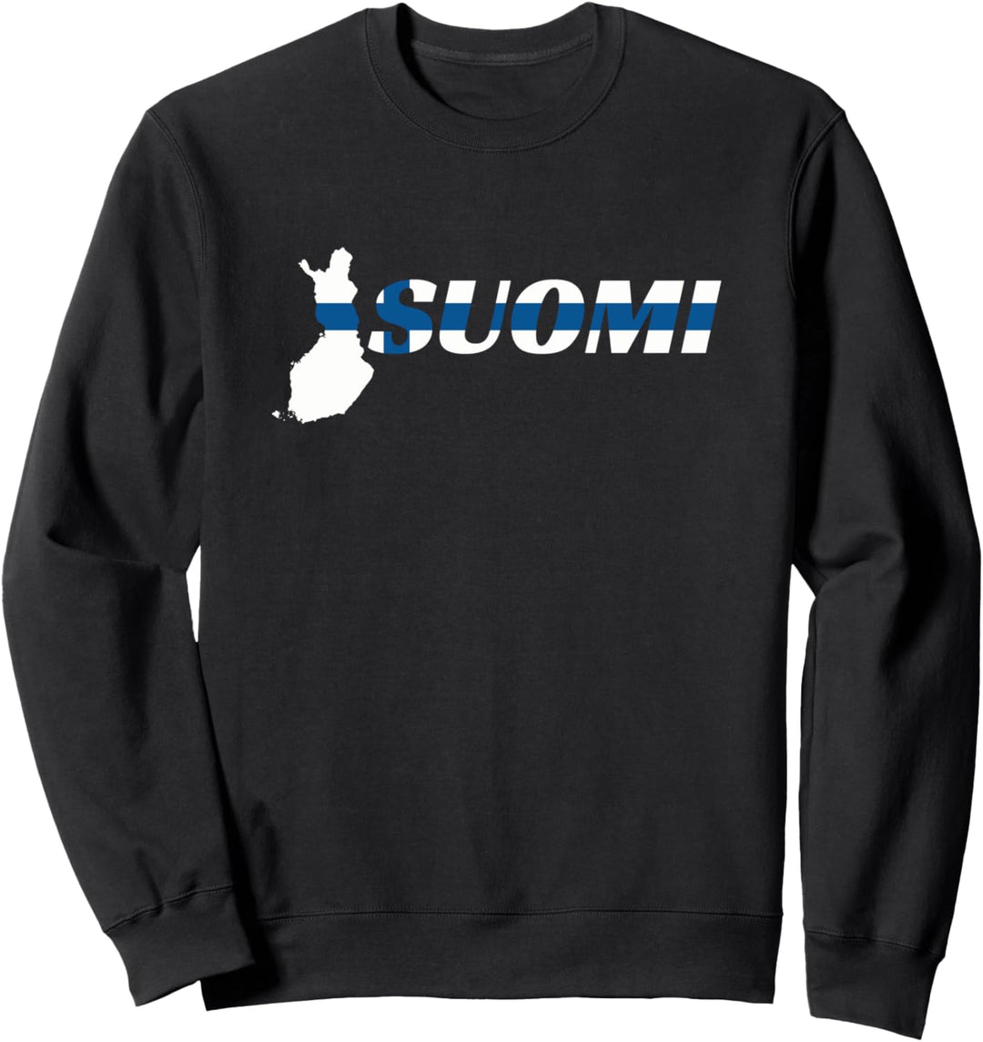 Finnland Suomi Karte Finnische Flagge Stolzer Finne Sweatshirt