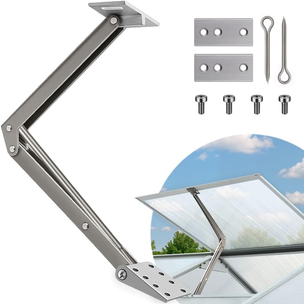 Deuba® Automatischer Fensteröffner Gewächshaus 7,5 kg Hubkraft 45cm Öffnungshöhe stufenloser Öffnung
