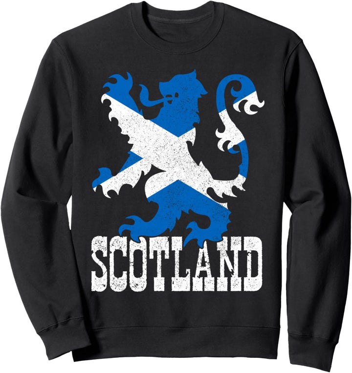 Schottland Flagge Vintage Wappen Löwe Schottisch Geschenk Sweatshirt
