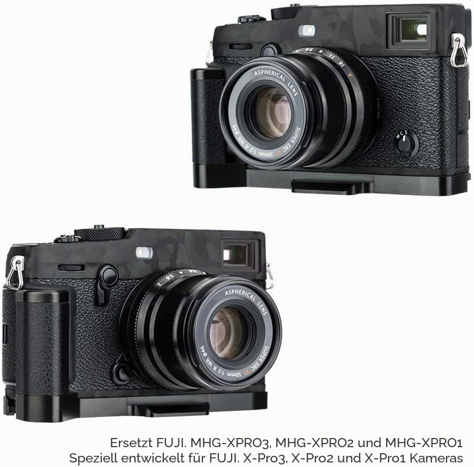 Handgriff Kameragriff für Fujifilm Fuji X-Pro3 X-Pro2 X-Pro1 | Arca Swiss schnellwechselplatte kompa