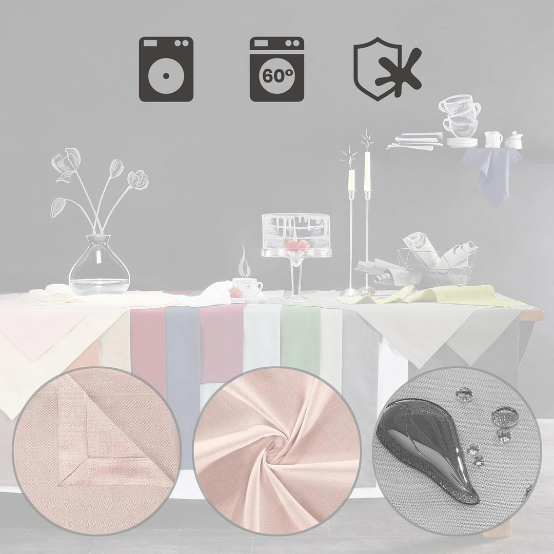 Erwin Müller Tischwäsche, Tischdecke Uni, Madrid Altrose Grösse 130x170 cm - angenehme, weich fliess