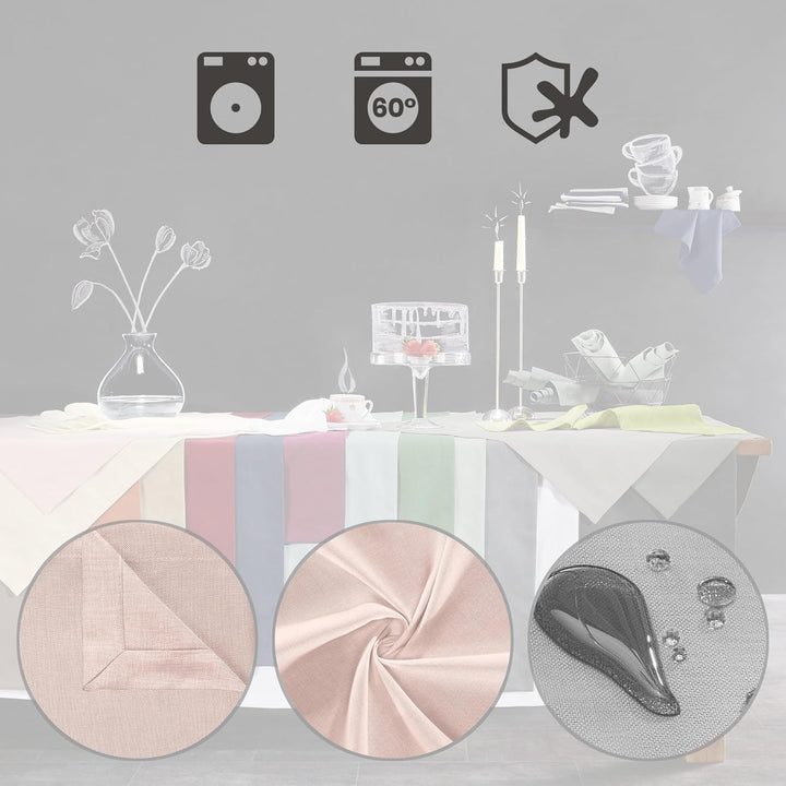 Erwin Müller Tischwäsche, Tischdecke Uni, Madrid Altrose Grösse 130x170 cm - angenehme, weich fliess