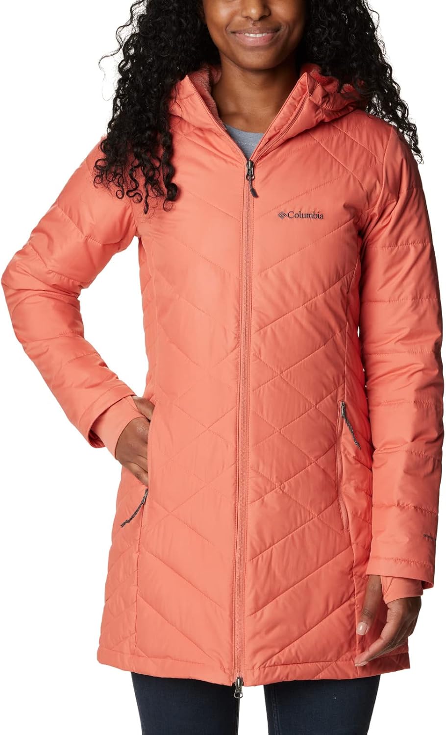 Columbia Damen First Generation Heavenly Long Hooded Jacket Heavenly Long Hooded Jacket (1er Pack),