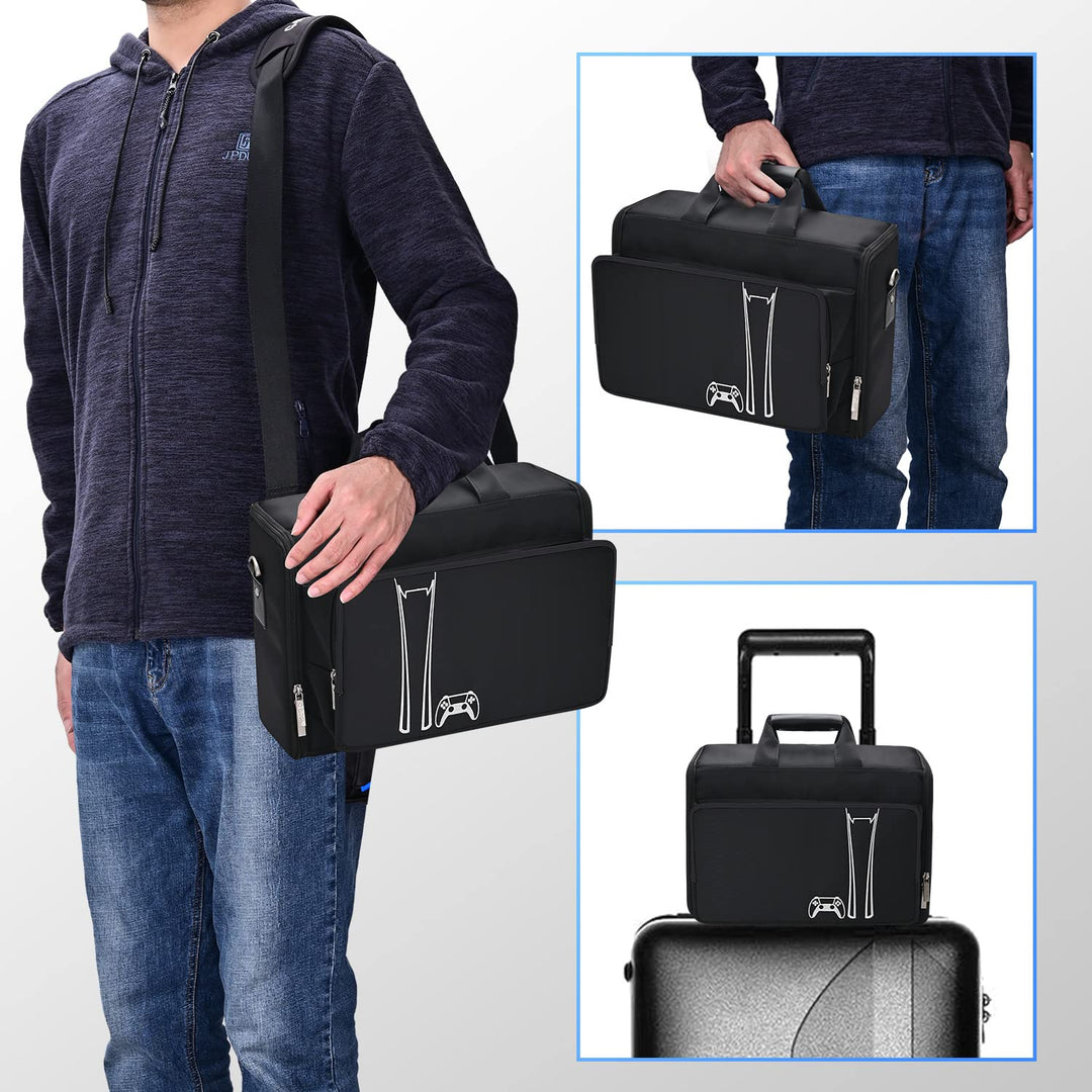 G-STORY Tasche Hartschale,Transporttasche Hartschale,Tragetasche Koffer Für PS5 Konsole,Zubehör,Cont