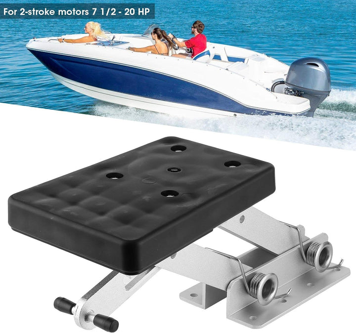 Aussenborder-Motorhalterung, Ersatz-Aluminium-Motorhalterung für Boote für 2-Takt 7,5-20 PS Kicker-H