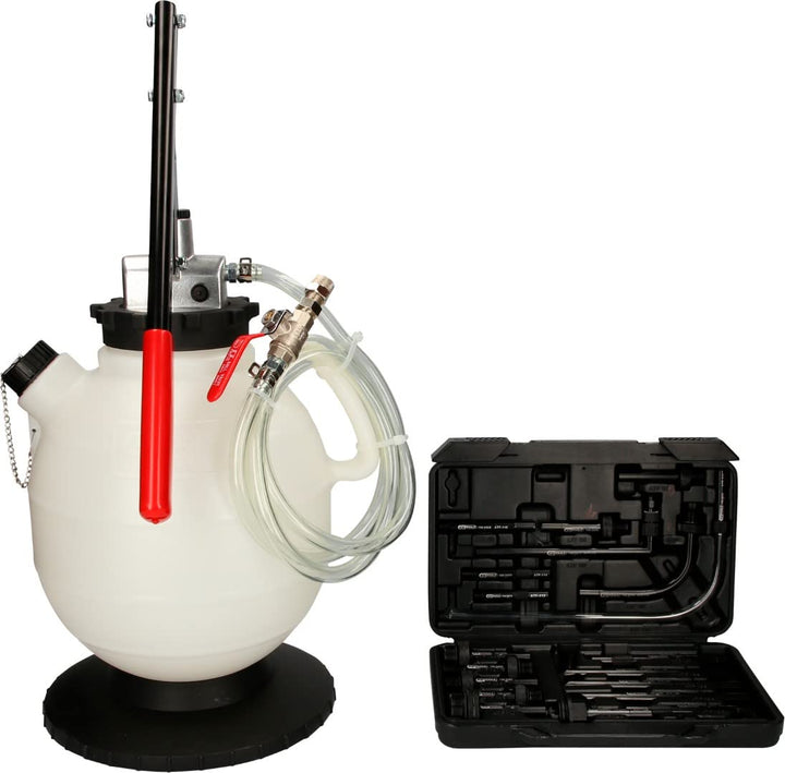 KS Tools 150.9275 Universal Getriebeöl-Füllsystem-Satz mit 20-tlg Adaptersatz