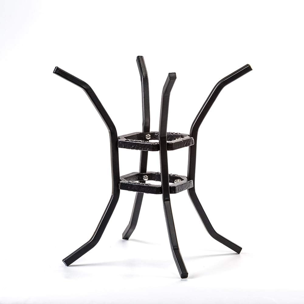 Lodge Unisex-Erwachsene Fire and Cook Stand Feuer-und Kochständer, schwarz, 8"