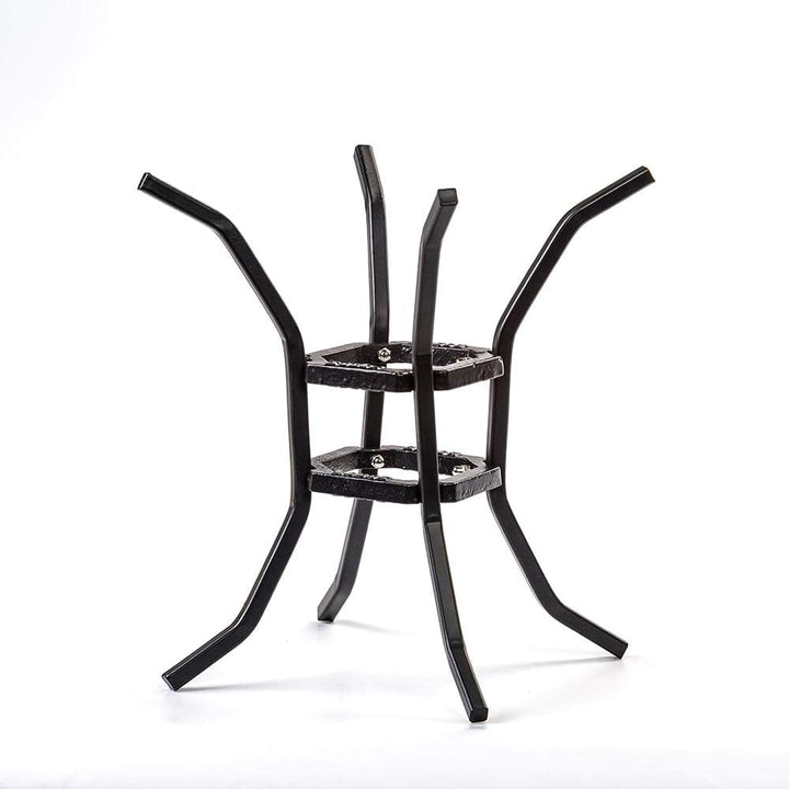 Lodge Unisex-Erwachsene Fire and Cook Stand Feuer-und Kochständer, schwarz, 8"