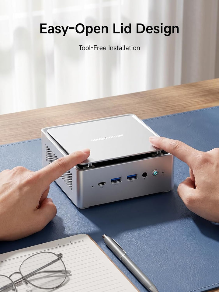 MINIS FORUM NAB9S Mini PC, Core i9-13900HK 14C/20T Prozessor bis zu 5,4 GHz, Intel Iris Xe Graphics,