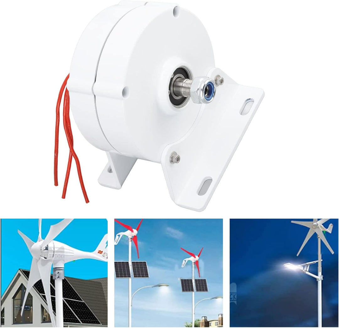 200W 48V Dreiphasen Windgenerator, getriebeloser Permanentmagnetgenerator mit niedriger Drehzahl für