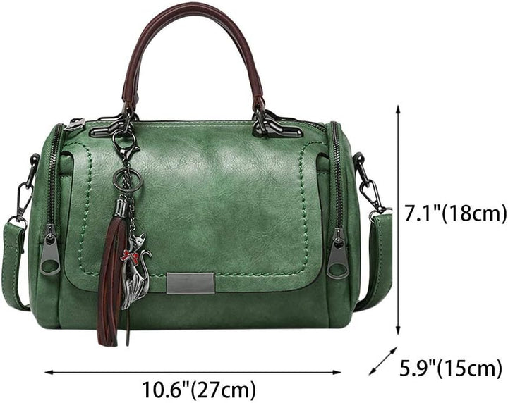 Damen Tasche Umhängetasche Handtasche Frauen Klein Schultertasche Weekender Lack PU Leder DE77152 Gr