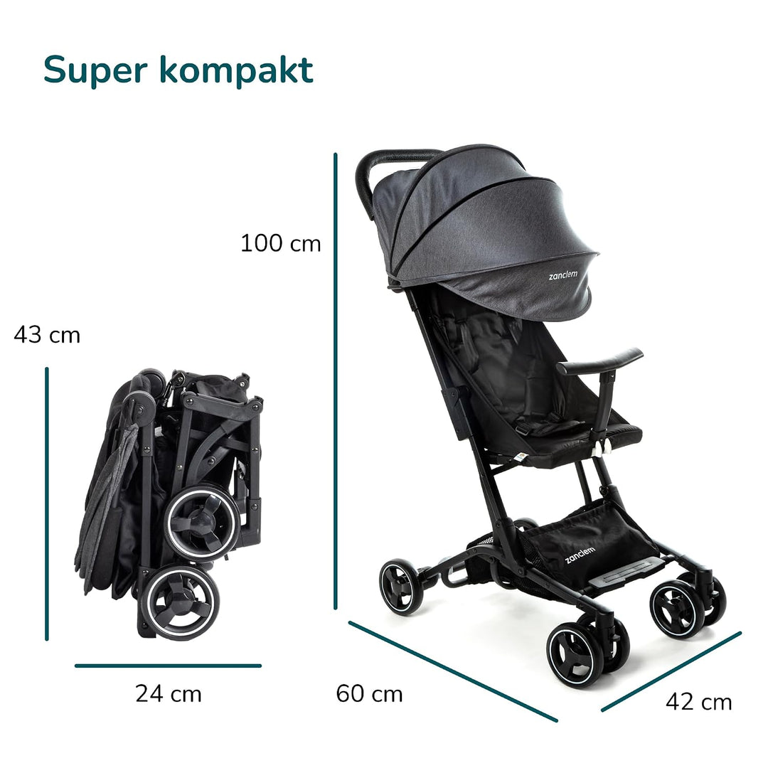 Leichtgewichtiger Kinderwagen buggy bis 25 kg - mit Liegefunktion, buggy klein zusammenklappbar,komp