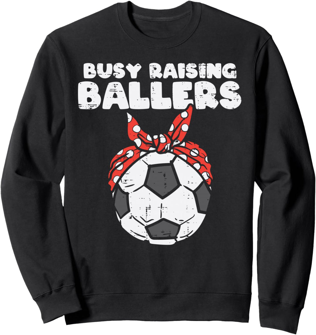 Busy Raising Ballers Fussball-Bandana, gepunktet Sweatshirt