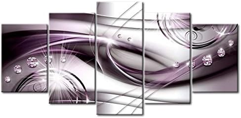 murando Acrylglasbild Abstrakt 100x50 cm 5 Teilig Wandbild auf Acryl Glas Bilder Kunstdruck Moderne