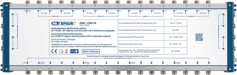 Spaun SMK 17089 FA Kaskadierbare Multischalter (Standard-Klasse, 8X Ausgänge)