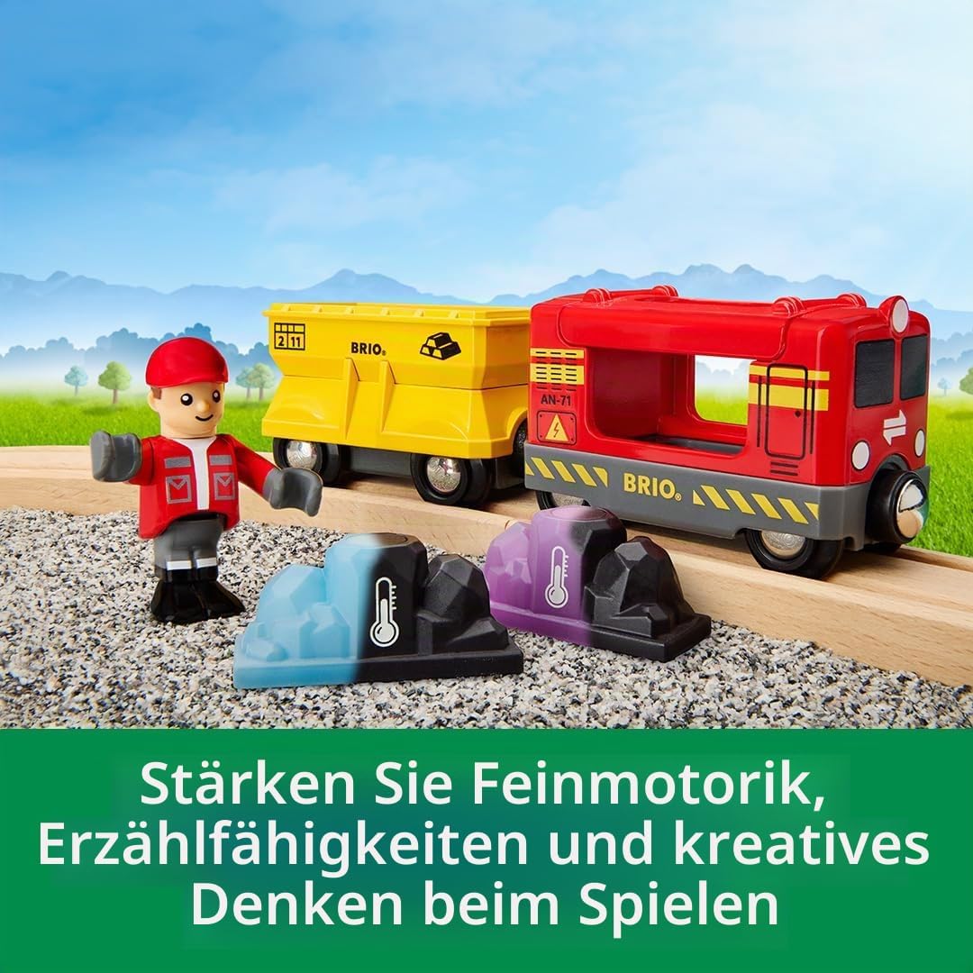 BRIO Güterzug mit Farbwechsel-Zubehör/Spielzeug-Eisenbahn - Edelstein mit Farbwechsel bei Kälte/Wärm