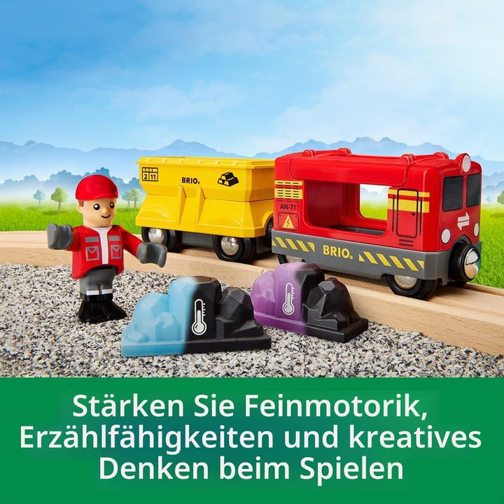BRIO Güterzug mit Farbwechsel-Zubehör/Spielzeug-Eisenbahn - Edelstein mit Farbwechsel bei Kälte/Wärm