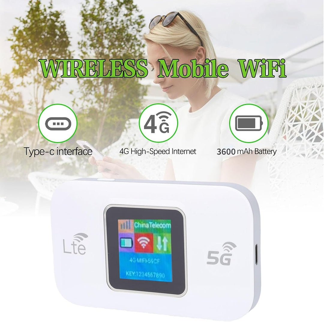 Elprico 5G LTE Mobile Hotspot, Tragbarer WiFi -Hotspot für Reisen, 10 Verbundene Geräte, Unterstützt