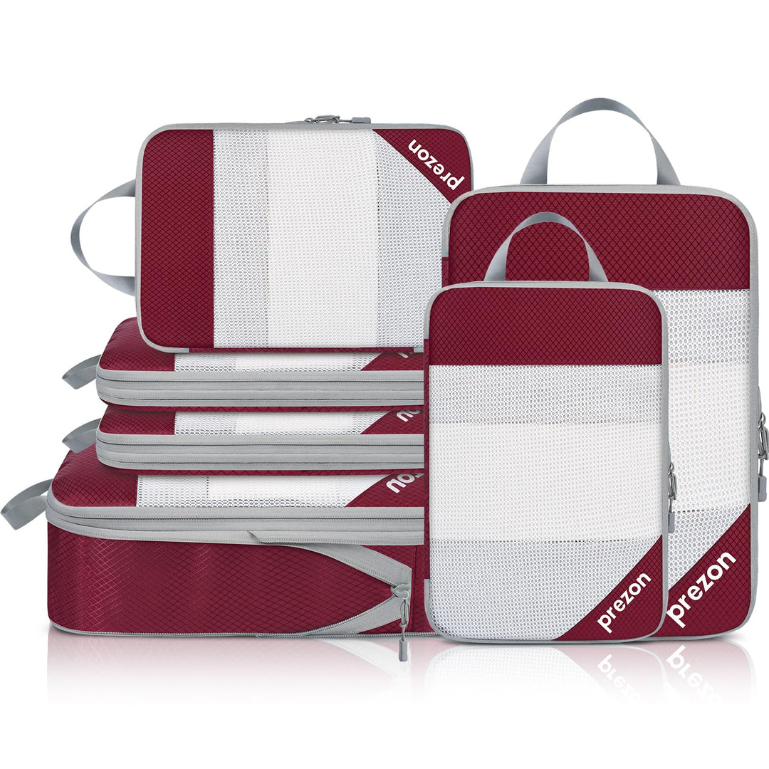 6 Set Kompressions-Packwürfel, Durchsichtiges Design, Platzsparend, Leicht, Massgeschneidertes Katio