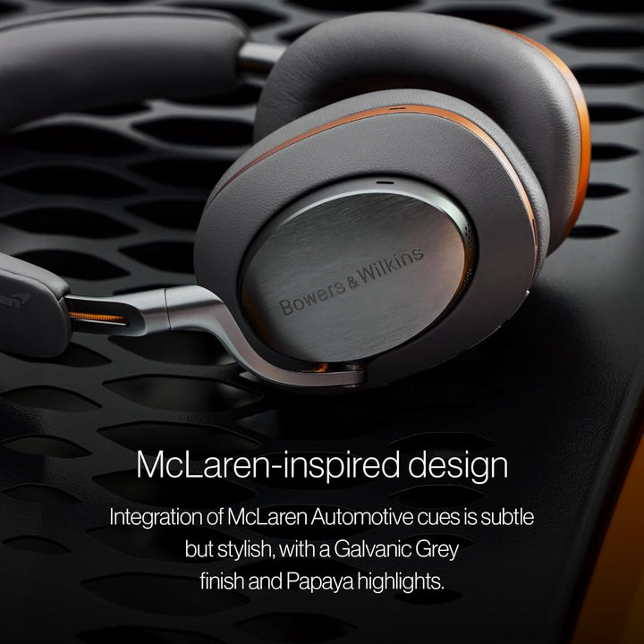 Bowers & Wilkins PX8 McLaren Edition Over-Kopfhörer mit Geräuschunterdrückung, kabellos, Bluetooth 5