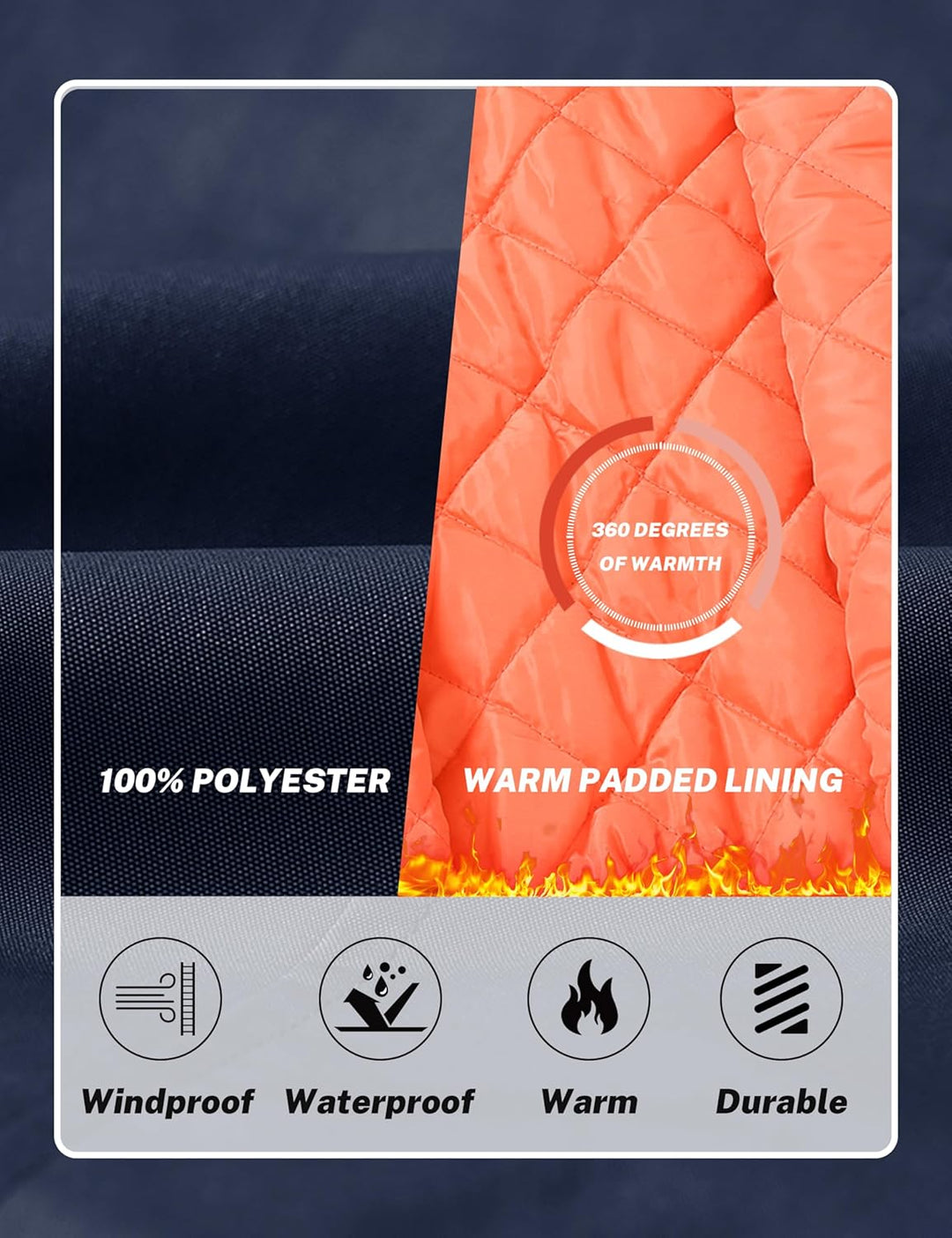 Bomberjacke Herren Warm Gefüttert Winterjacke Übergangsjacke US Fliegerjacke Militär Bomber Stehkrag