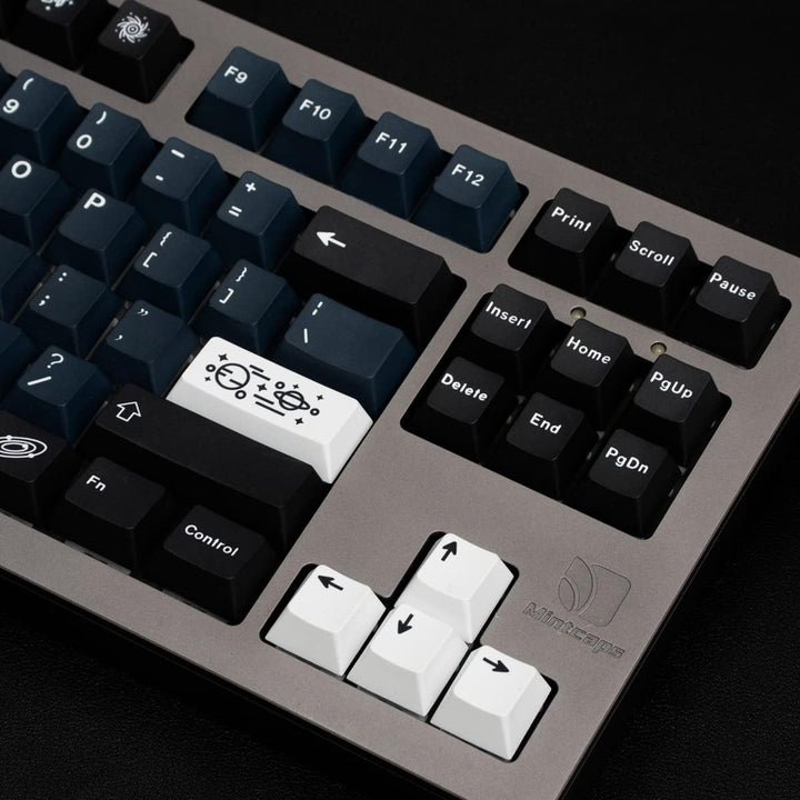 PBT Galaxy Tastenkappen 136 Tasten Dye-Sub Cherry Profile Blue Star Keycap Set Geeignet für 60/75/87