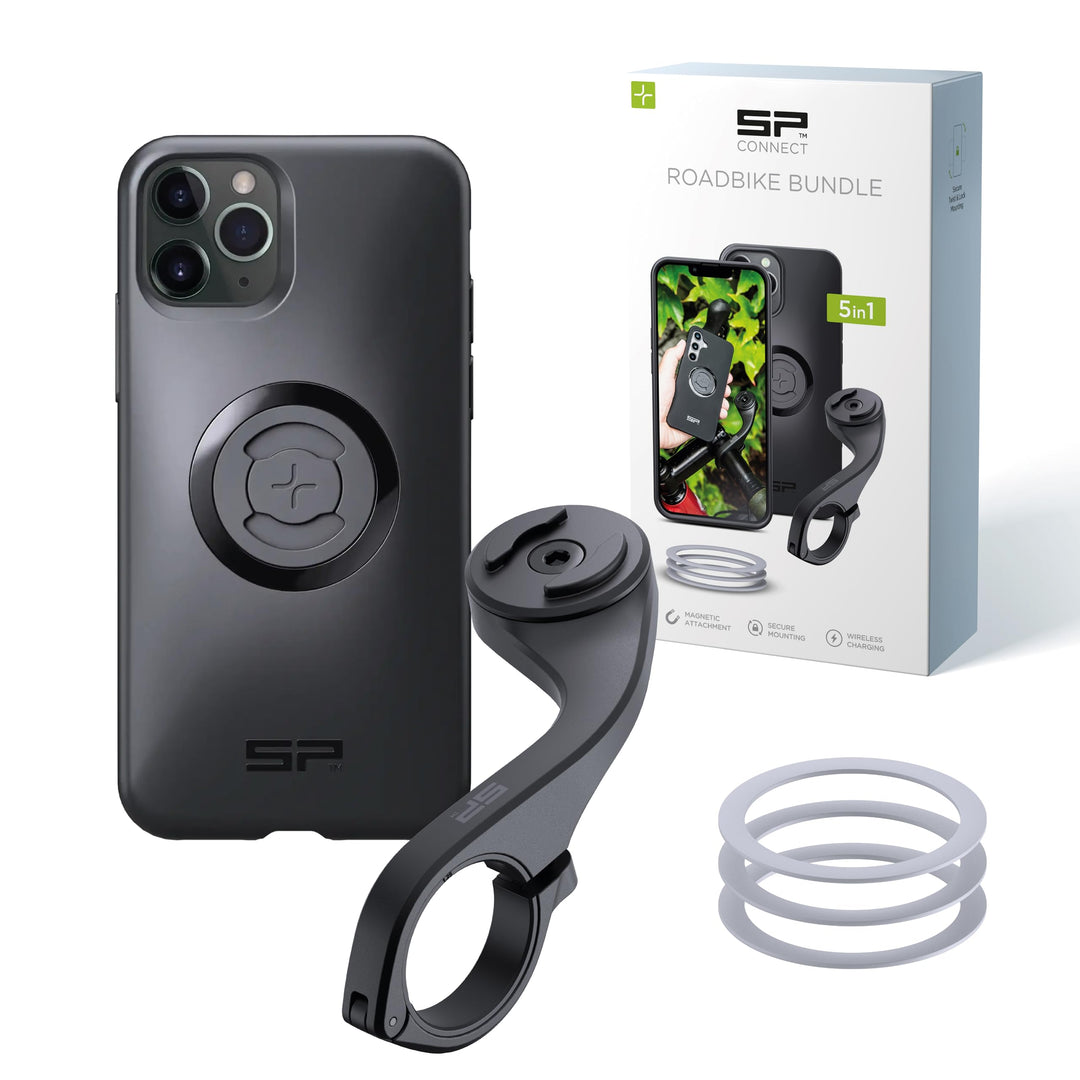 SP CONNECT Road Bike Bundle | SPC+ | für iPhone 11 Pro/XS/X | Handyhalter für Road Bike| Fahrrad Han