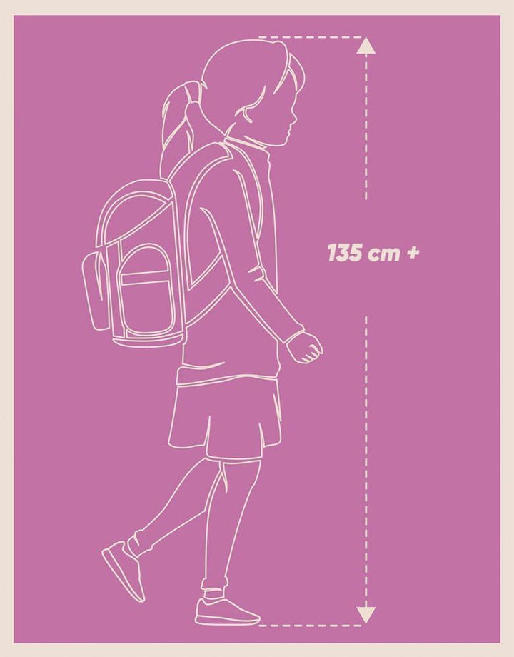 Baagl Schulrucksack Set Mädchen Teenager 3 Teilig Skate MAX 30l - Mishmash | Der ergonomische Schulr