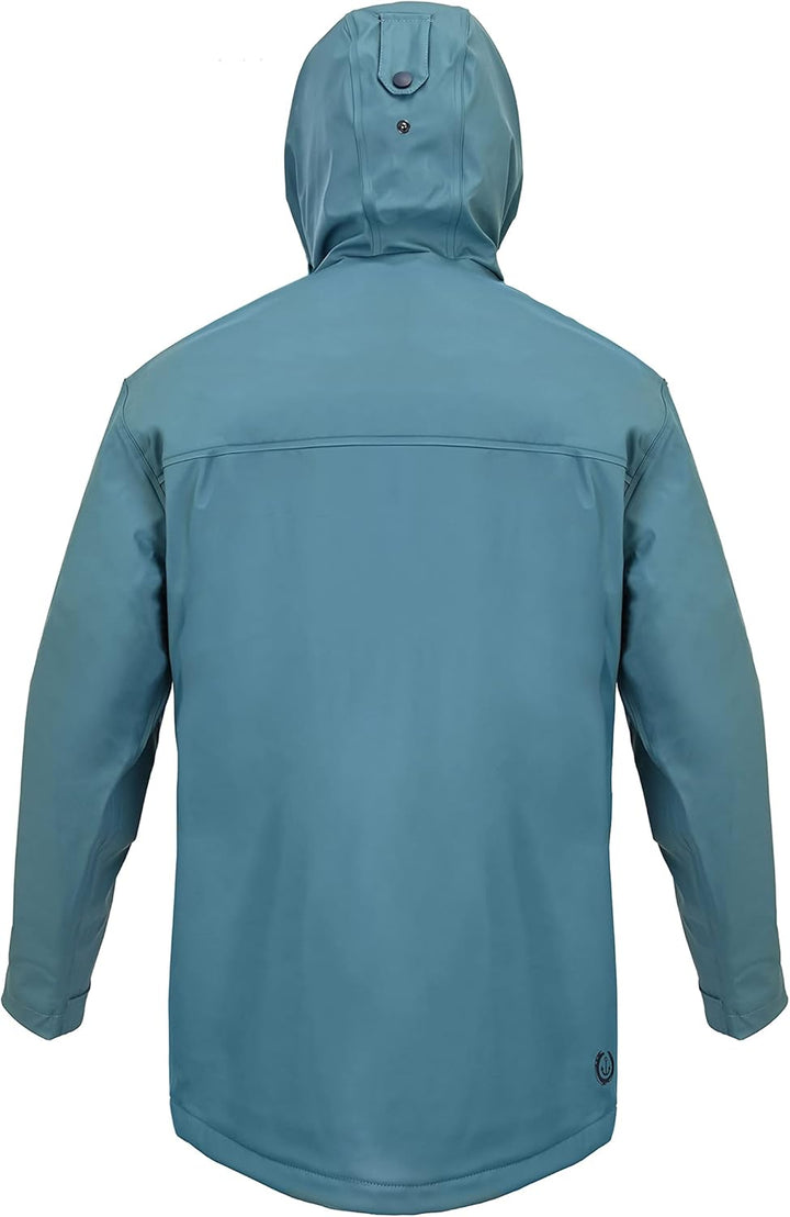 MADSea Herren Regenjacke Friesennerz warm mit Fleece gefüttert XL petrolblau, XL petrolblau