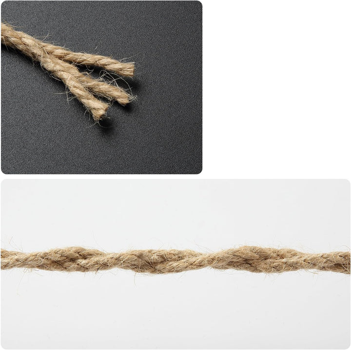5 mm x 30 Meter Jute Schnur Hanf Seil Sisal Saite für Kunsthandwerk, Garten, Künste, Verpackung, Bin