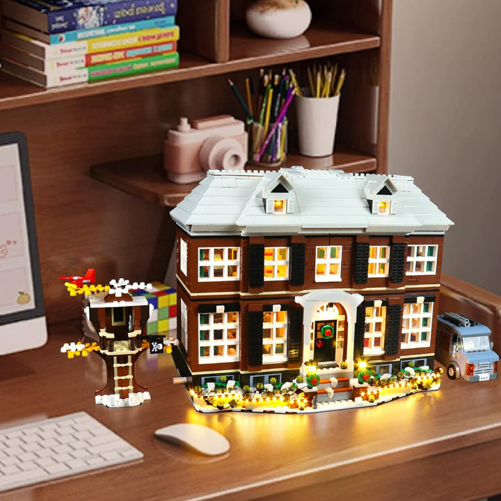 BrickBling Led Licht Set für Lego 21330 Ideas Home Alone, Beleuchtungs Exklusives Collectible Home D