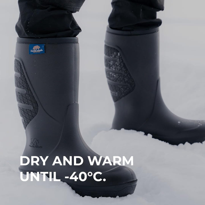 klassischer Winterstiefel Niedrig & Hoch | Schwarz | Grösse 36-49 | Winterschuhe | Aussergewöhnliche