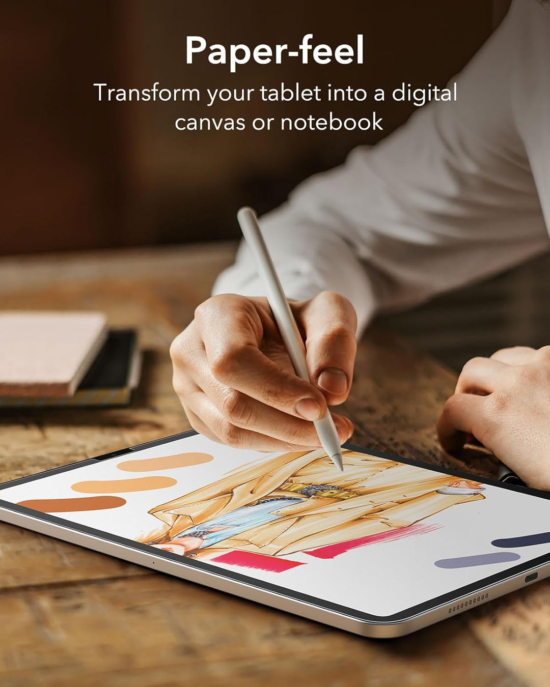 ESR 2 Stück Paper Feel Schutzfolie für iPad Pro 11 Zoll (2022/2021/2020/2018)/iPad Air 5/4 (2022/202