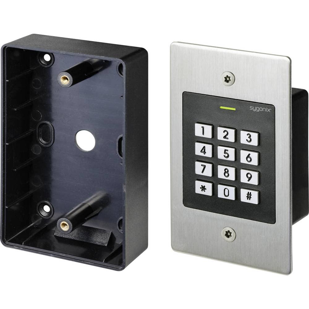 sygonix SY-4760956 Code-Tastatur mit RFID-Unterputzmontage, 12 V/DC, 18 V/DC, IP66