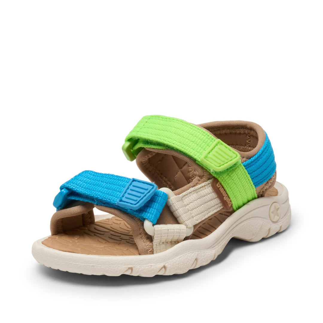 Bisgaard Unisex Kinder Nico Sandal 22 EU Bright Blue Green, 22 EU Bright Blue Green