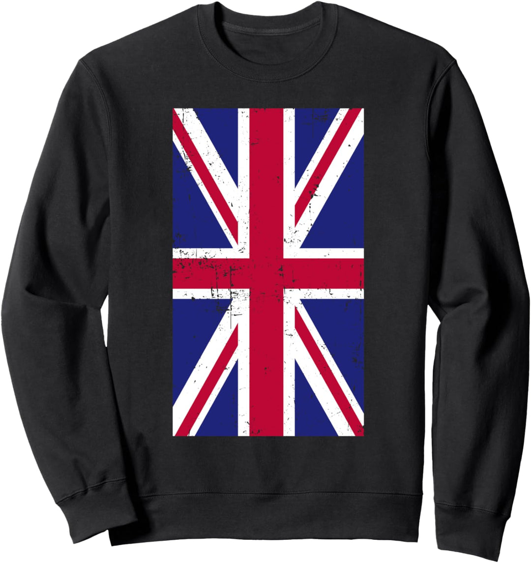 The United Kingdom Europe London Distressed Flag Sweatshirt