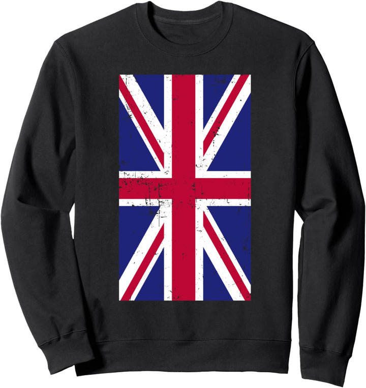 The United Kingdom Europe London Distressed Flag Sweatshirt