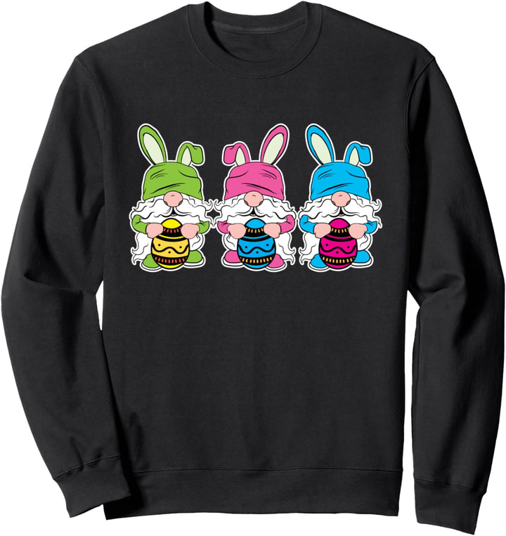 Niedliche Zwerge Hase Ostereierjagd Sweatshirt