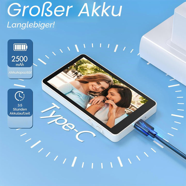 Vlog Screen Handy:4K Magnetischer Selfie Monitor für Rückkamera,Spiegelung für iPhone&amp;Androids(NICHT