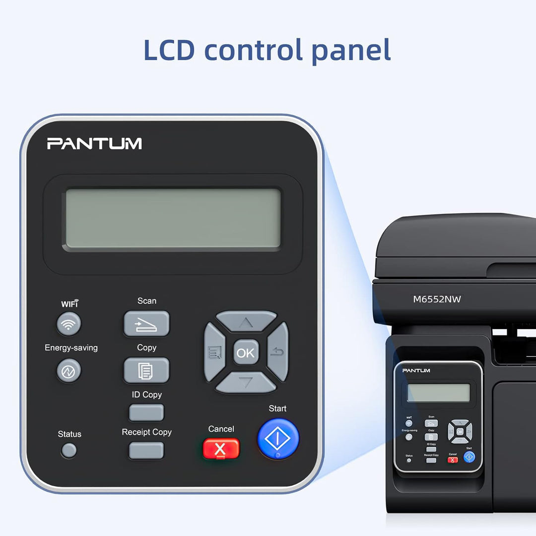 PANTUM M6558NW Multifunktions-Laserdrucker (Drucker, Scanner, Kopierer, Netzwerk, WLAN, Airprint) 3-