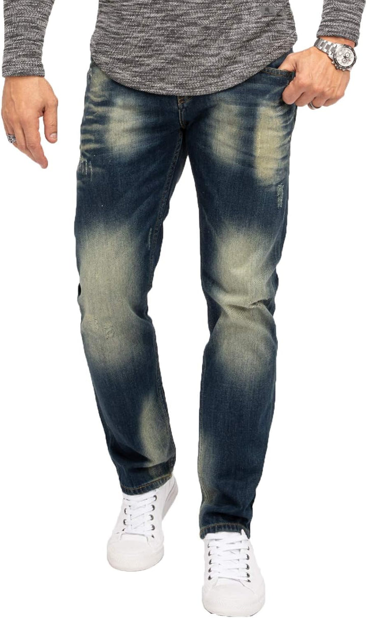 Indumentum Jeans Herren Regular Fit Hose 29W / 30L Dunkelblau - Ir502, 29W / 30L Dunkelblau - Ir502