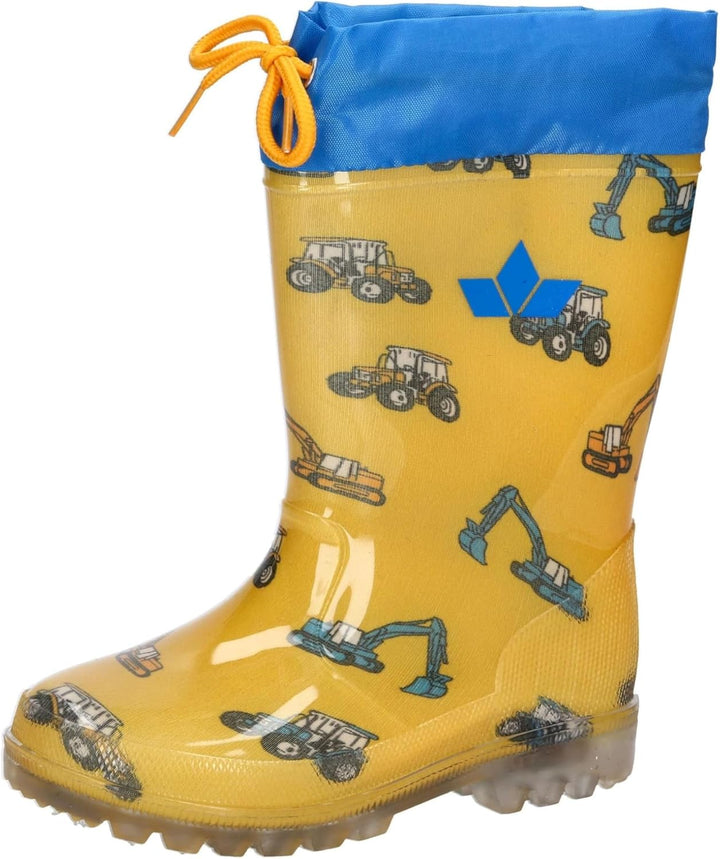 Lico Unisex Kinder Power Blinky Gummistiefel 34 EU Gelb Blau, 34 EU Gelb Blau
