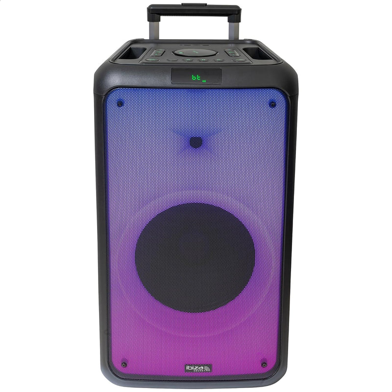 Ibiza - Street-Wave-MAX - 600W/12 Tragbares Lautsprechersystem mit Batteriebetrieb, Bluetooth, USB u