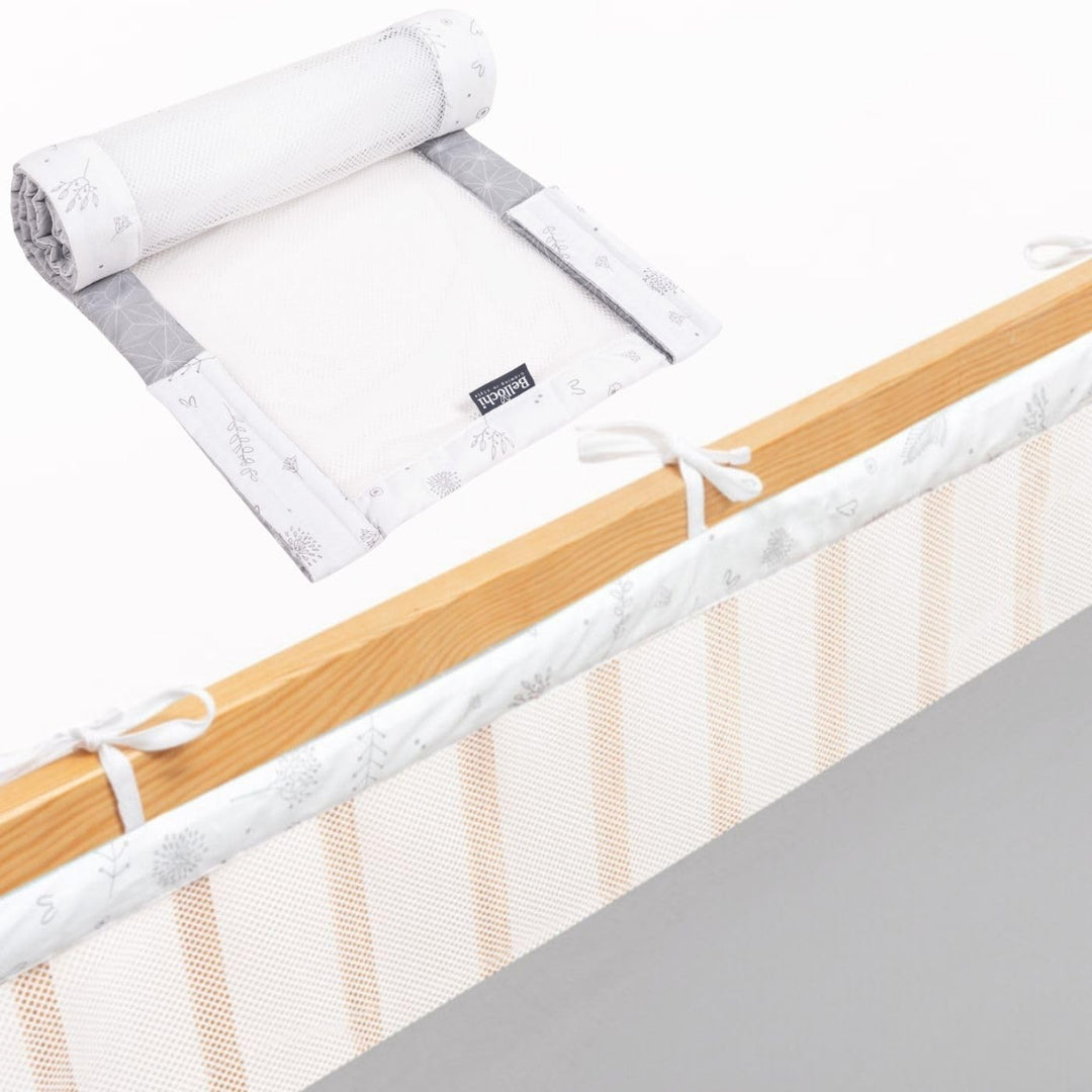 Bettumrandung Babybett, Kinderbett Umrandung 360x30 cm Bettumrandung, Nestchen Babybett Umrandung, g