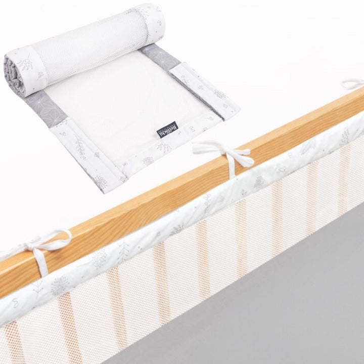 Bettumrandung Babybett, Kinderbett Umrandung 360x30 cm Bettumrandung, Nestchen Babybett Umrandung, g