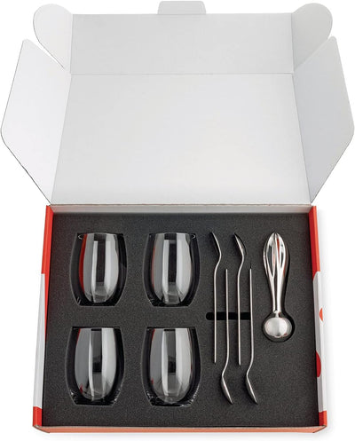 Alessi Set ACCESSORI Cocktail, Edelstahl 18/10, Mehrfarbig, One Size