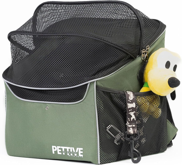 Fahrradkorb für Hunde, Fahrradkorb für Katzen, Rucksack für Hunde, Katzentransportbox mit Regenabdec