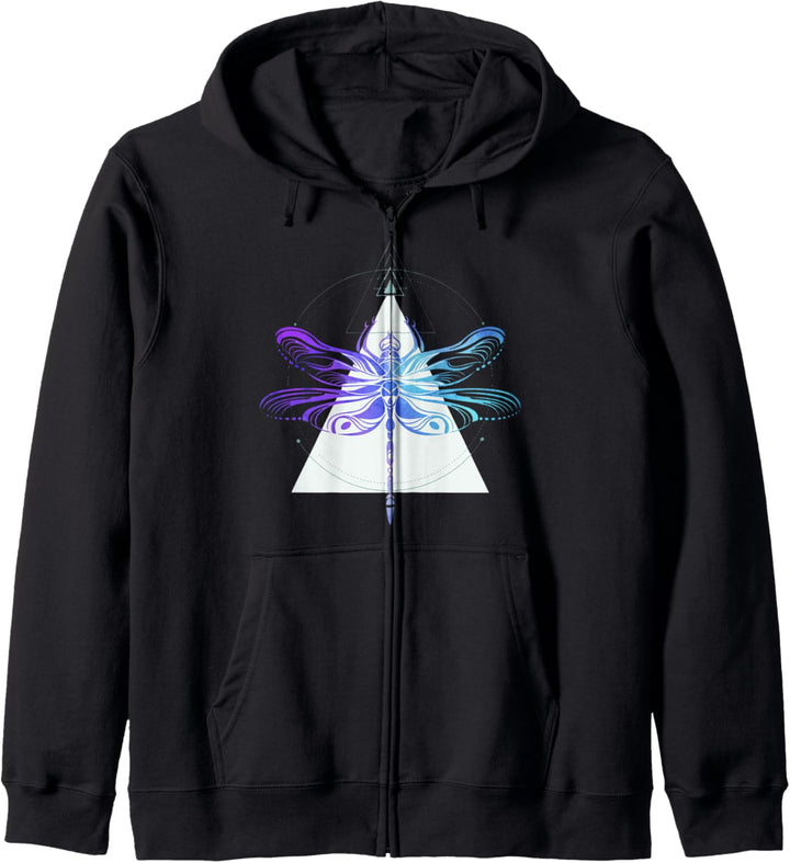 Dragon Fly - Insect Nature Geometric Kapuzenjacke